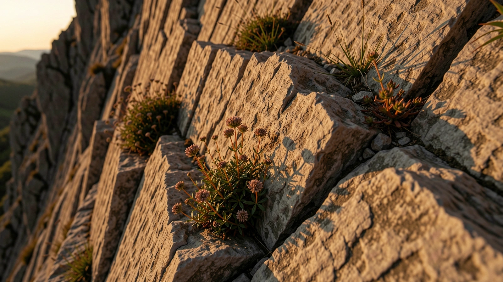 Limestone formations in Serbia